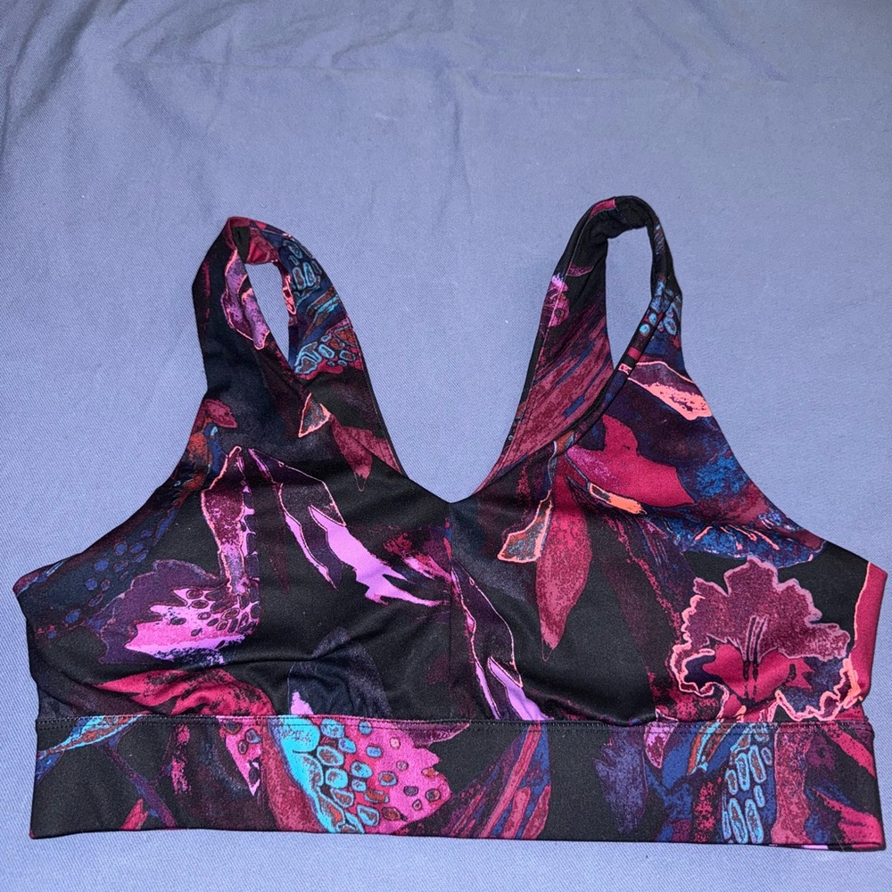 Floral Print Women's Sports Bra